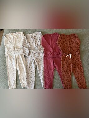 Girls matching sweater and jogger set Size 5 Bundle